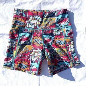 Constantly Varied Gear CVG Athletic Biker Shorts Womens XS Side Pockets Boom Pop